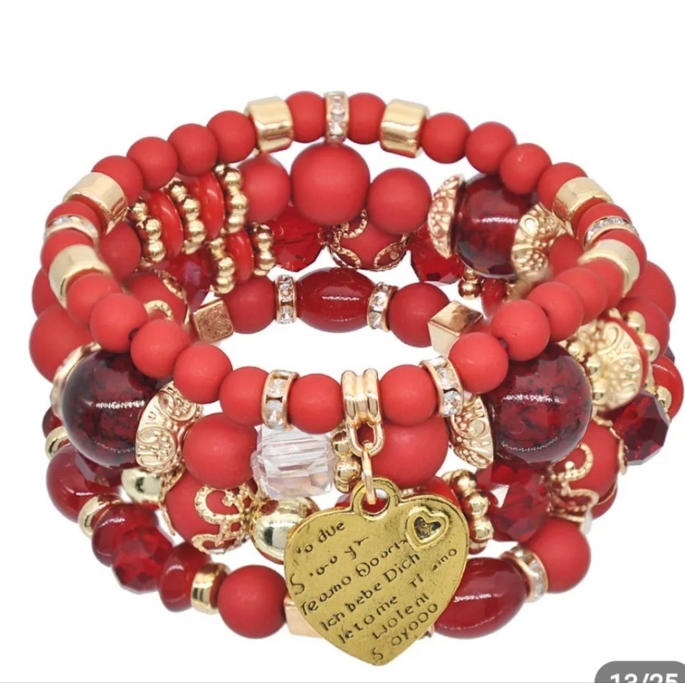 4 Layers handmade love bracelets